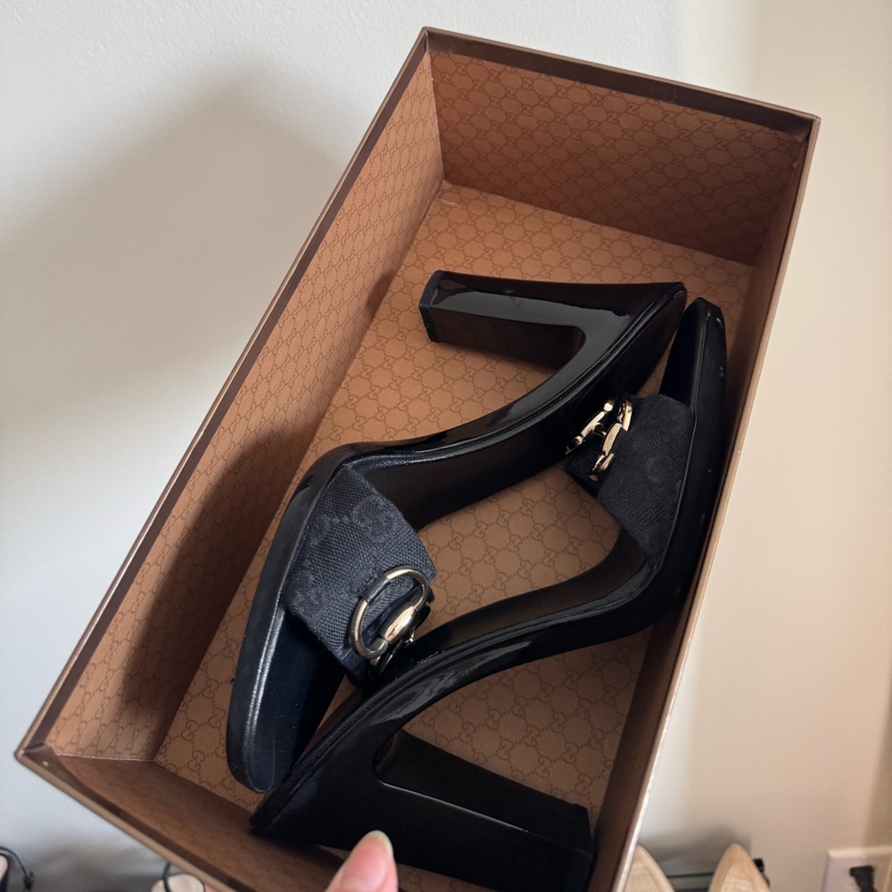 GUCCI horsebit Black Women's Heels